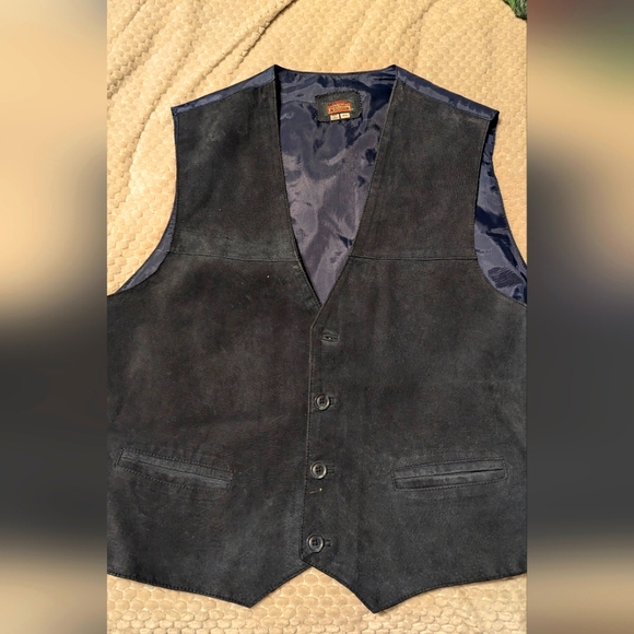 Men's vintage leather vest - Picture 1 of 4